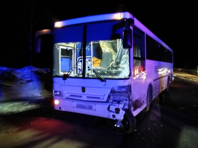В Кировской области ВАЗ врезался в автобус: погиб мужчина