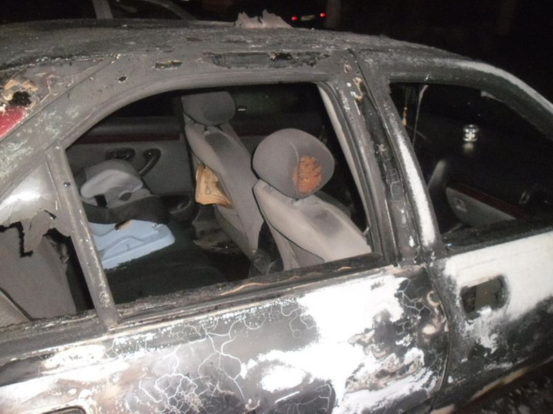 В Кировской области сгорел легковой автомобиль