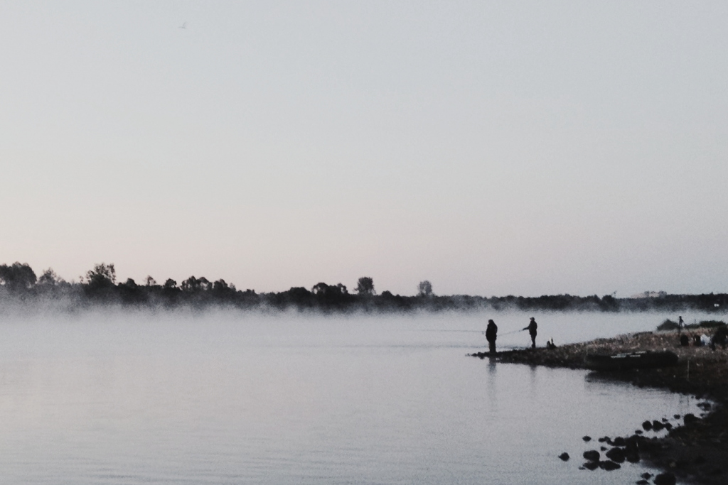 туман в Кирове, река вятка