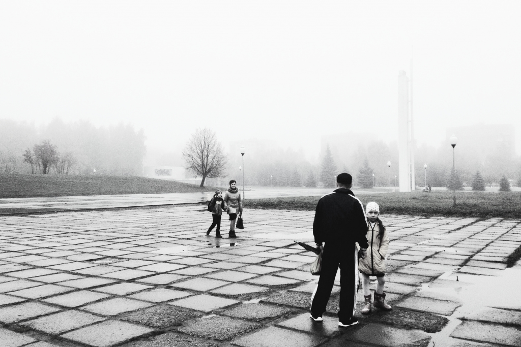 туман в Кирове, парк победы