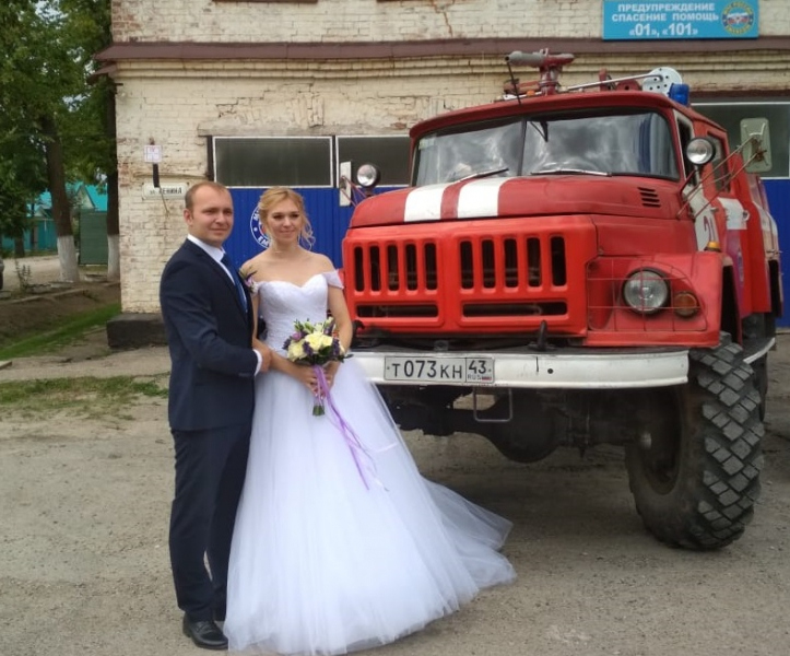 пожарная свадьба в Малмыже