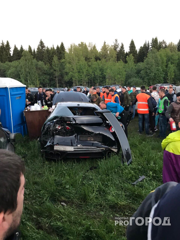 Во время заезда Porsche и Nissan в гонках под Кировом произошло серьезное ДТП