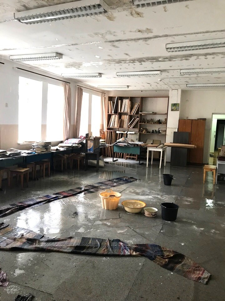 В Кировской области из-за проливных дождей затопило художественную школу