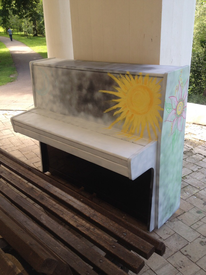 В Кирове в Александровском саду установили новое пианино