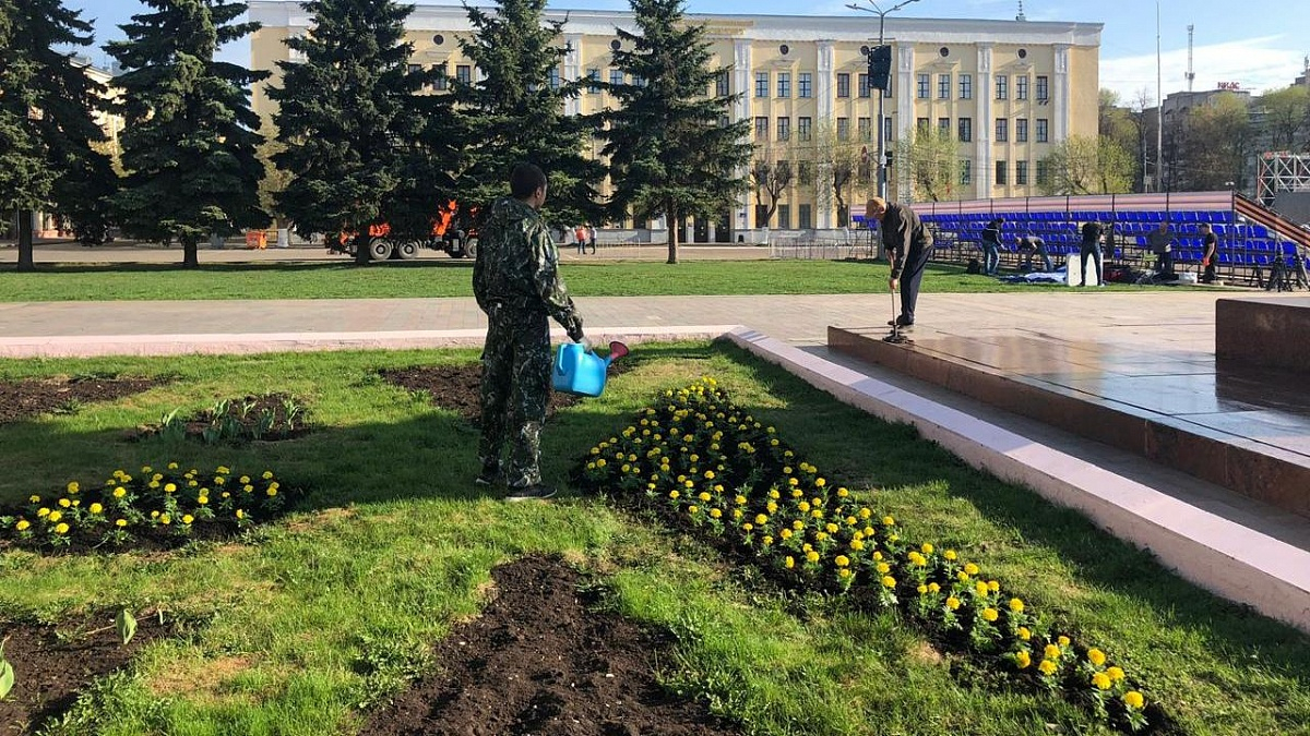 К 9 Мая в Кирове высадили 4500 цветов