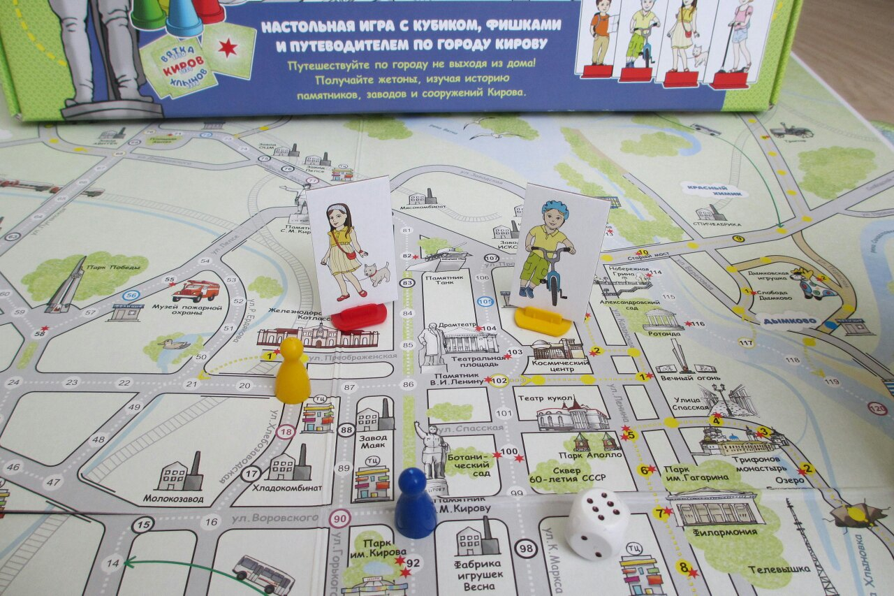 Кировчанки создали настольную игру по достопримечательностям города
