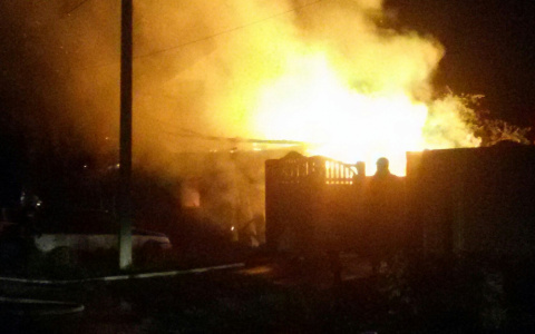 Ночью в Слободском районе сгорел частный дом